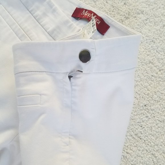 MAX MARA Perfect White Pants | SZ 8 - Picture 6 of 12